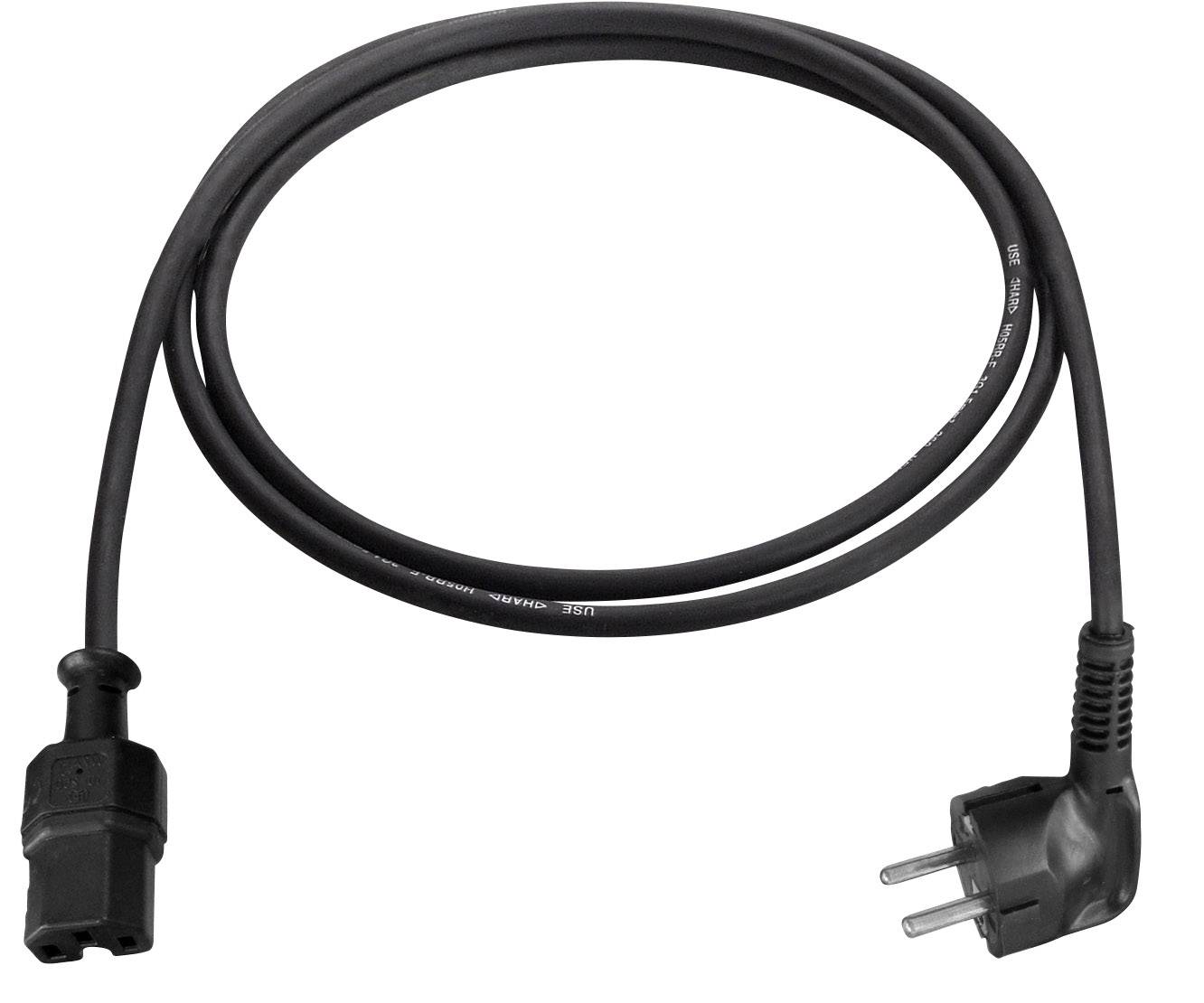 AS Schwabe 70873 Anslutningskabel Ström Svart 2.00 m