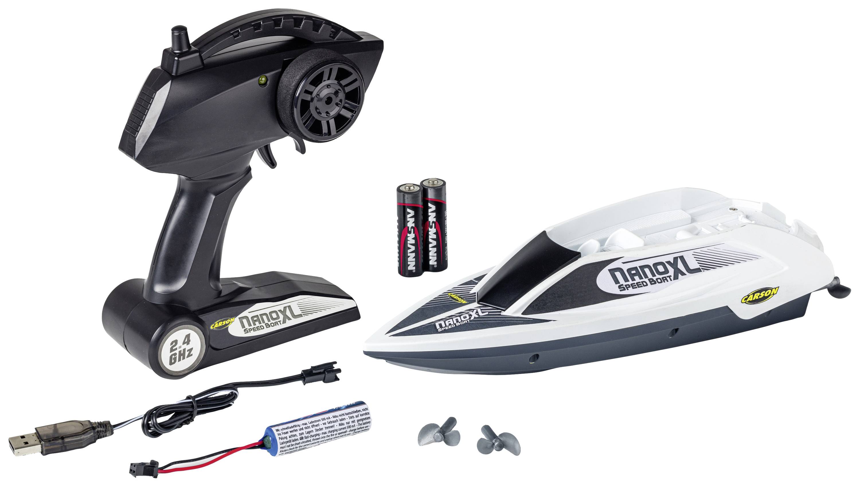 Carson Modellsport Speed Boat Nano XL RC Motorbåt 100% RtR 270 mm