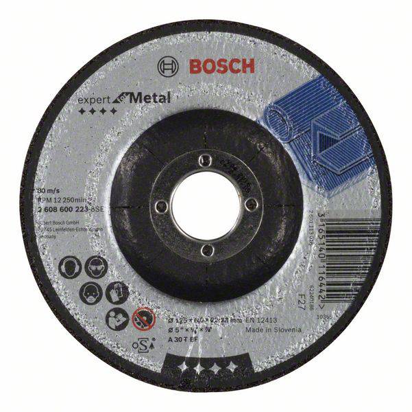 Bosch Accessories 2608600223 2608600223 Skrubbskiva bockad Diameter 125 mm Borrdiameter 22.23 mm Metall 1 st