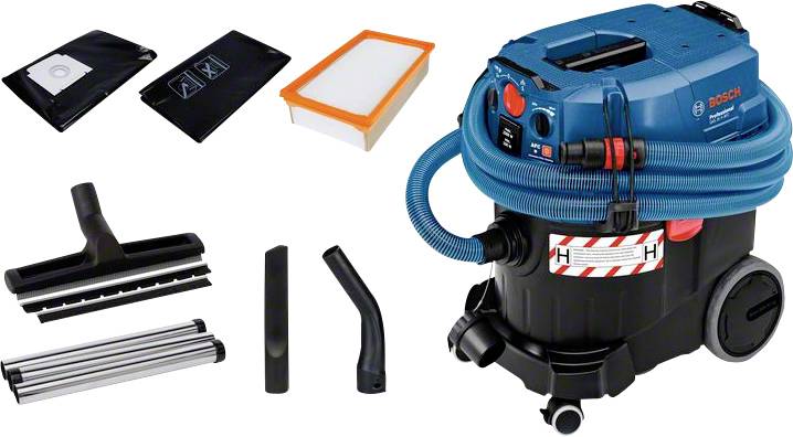 Bosch Professional GAS 35 H 06019C3600 Grovdammsugare 1200 W 35 l automatisk filterrengöring, Dammklass H certifierad