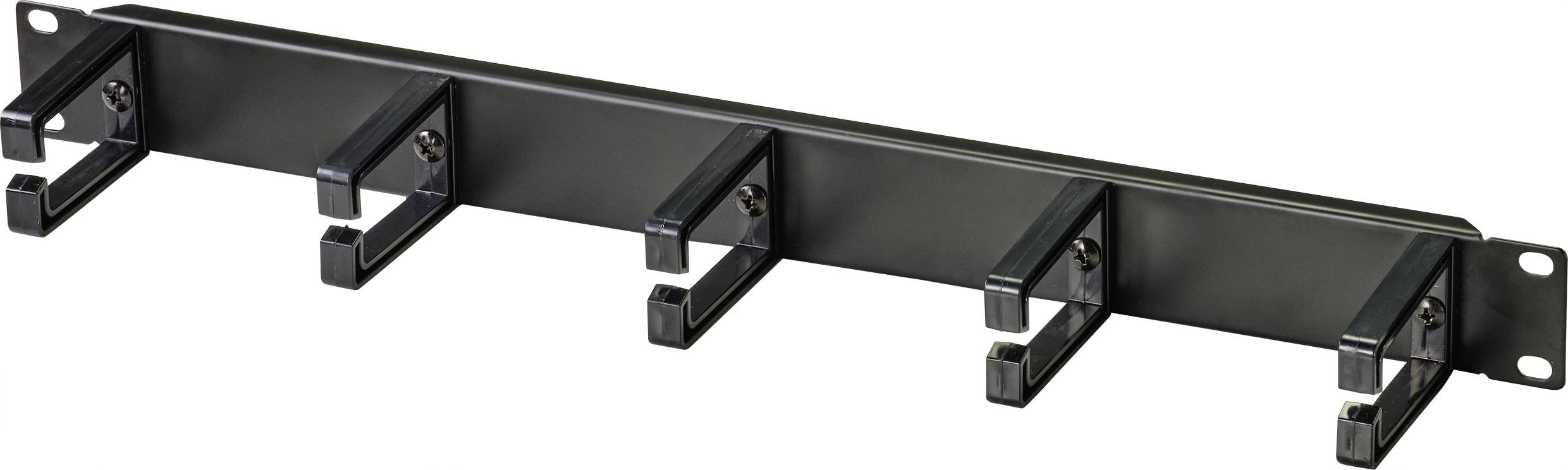 Renkforce RF-4755508 482.6 mm 19 tum Nätverksskåp-kabelhållare Svart