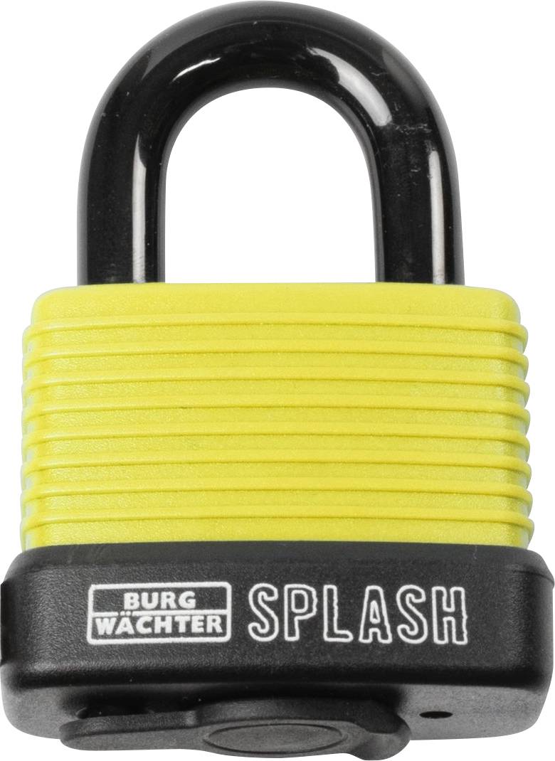 Burg Wächter Splash 470 45 Yellow SB Hänglås Gul/svart Nyckel