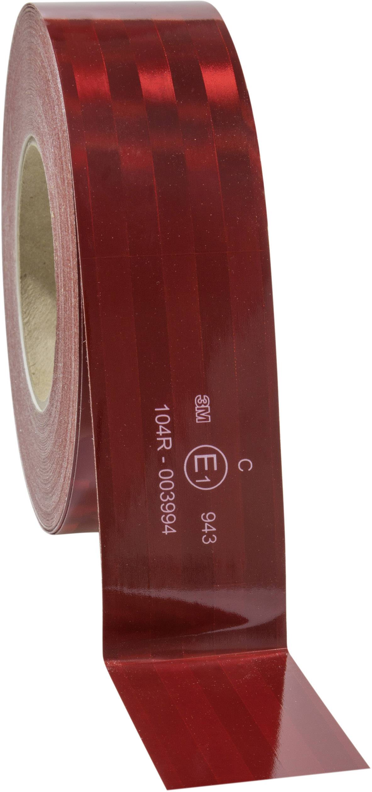 3M 943-72 743884 Mikroprismatisk varningsmarkering Röd (reflekterande) 50 m (L x B) 50 m x 51 mm