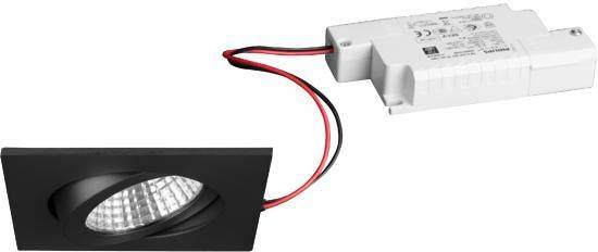 Brumberg 39355083 39355083 LED-inbyggnadsbelysning LED 6 W Svart