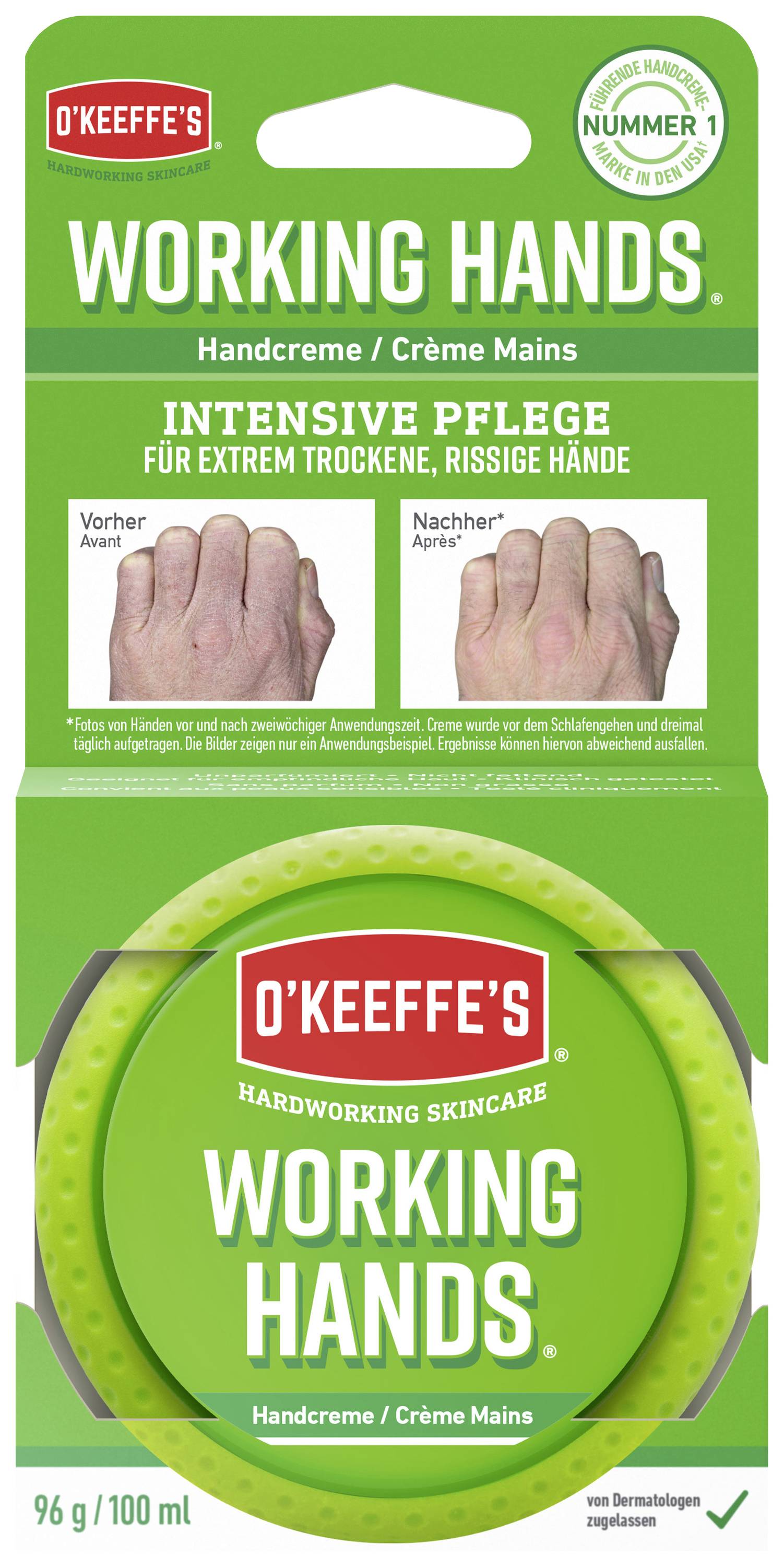 O’Keeffe’s Working Hands Handkräm 96 g AZPUK010 1 st