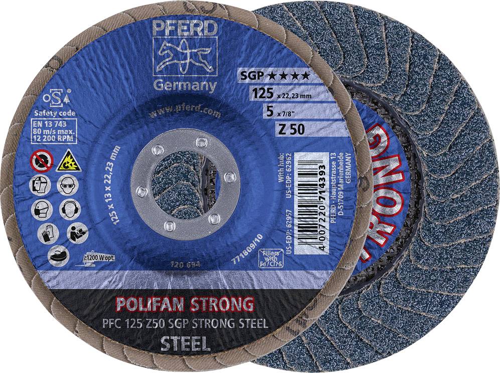 PFERD TOOLS 67788125 Z Sgp Strong Steel Lamellslipplatta Diameter 125 mm 10 st