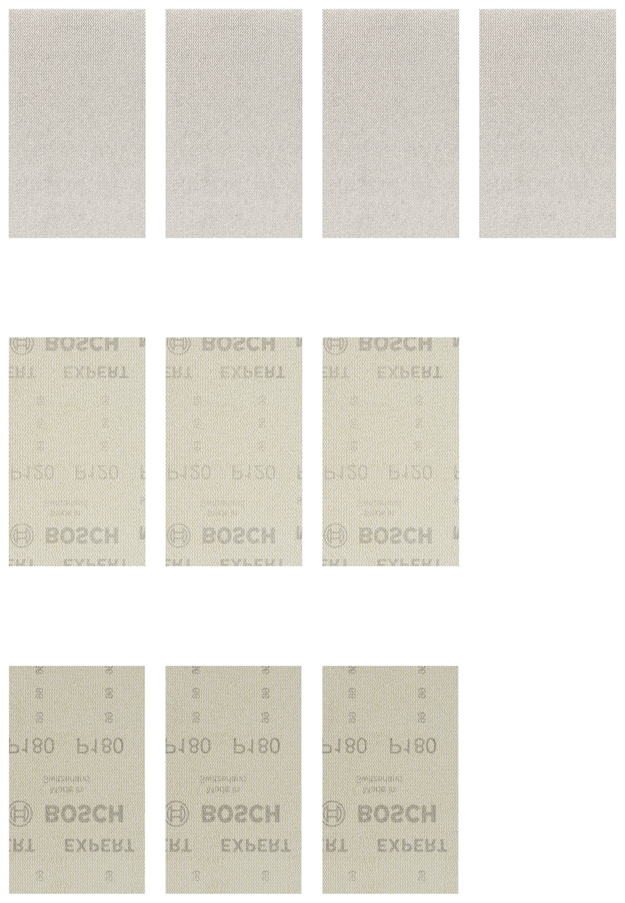 Bosch Accessories EXPERT M480 2608901205 Slipnätset perforerad Kornighet 80, 80, 80, 80, 120, 120, 120, 180, 180, 180 (L