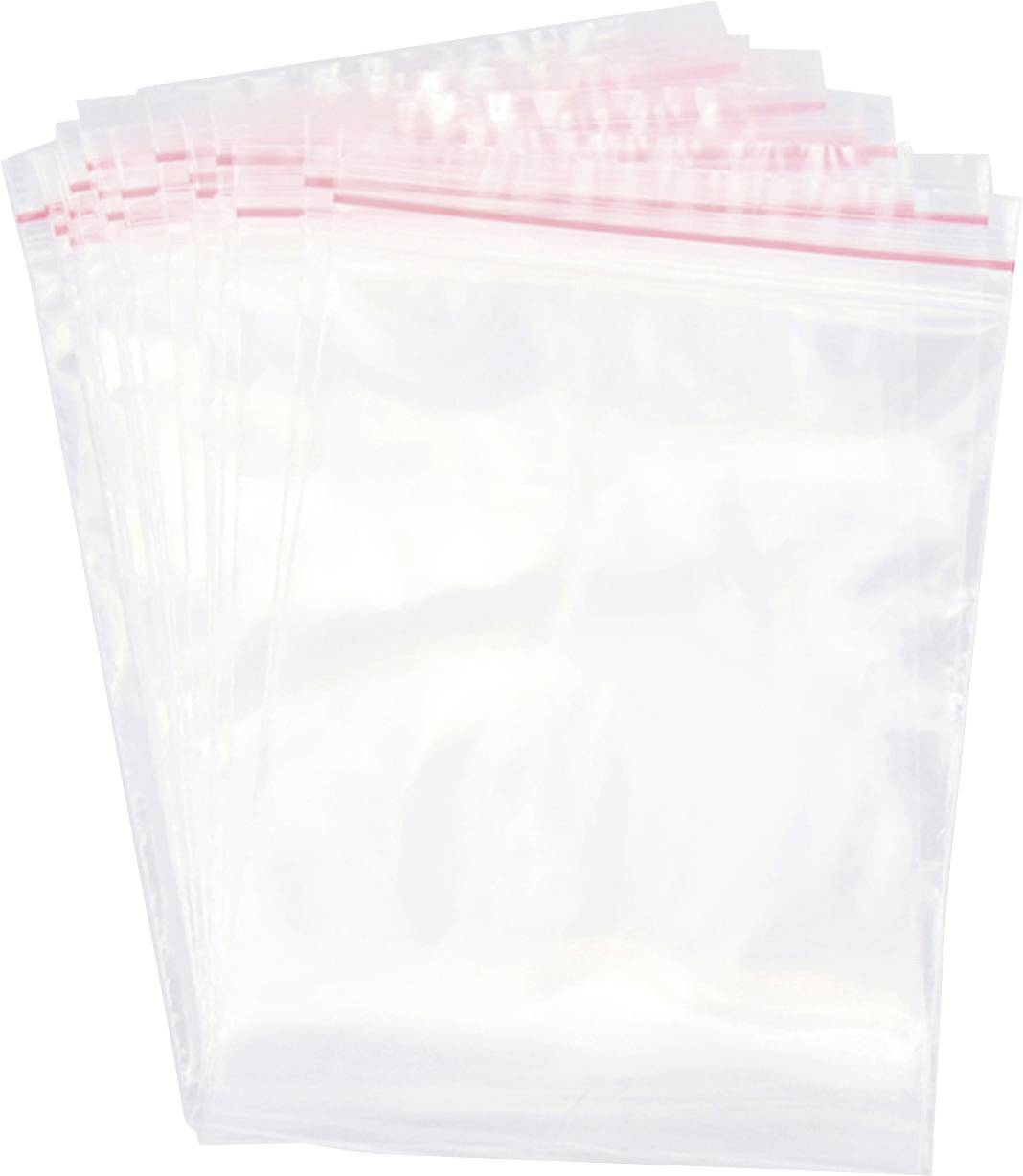 Återförslutningsbar påse utan etikett (B x H) 200 mm x 300 mm Transparent Polyeten 1 st