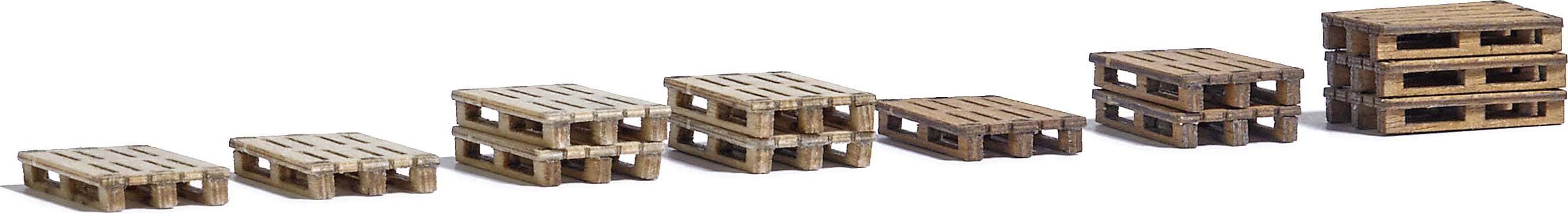 Busch 1810 H0 12 pallar Byggsats