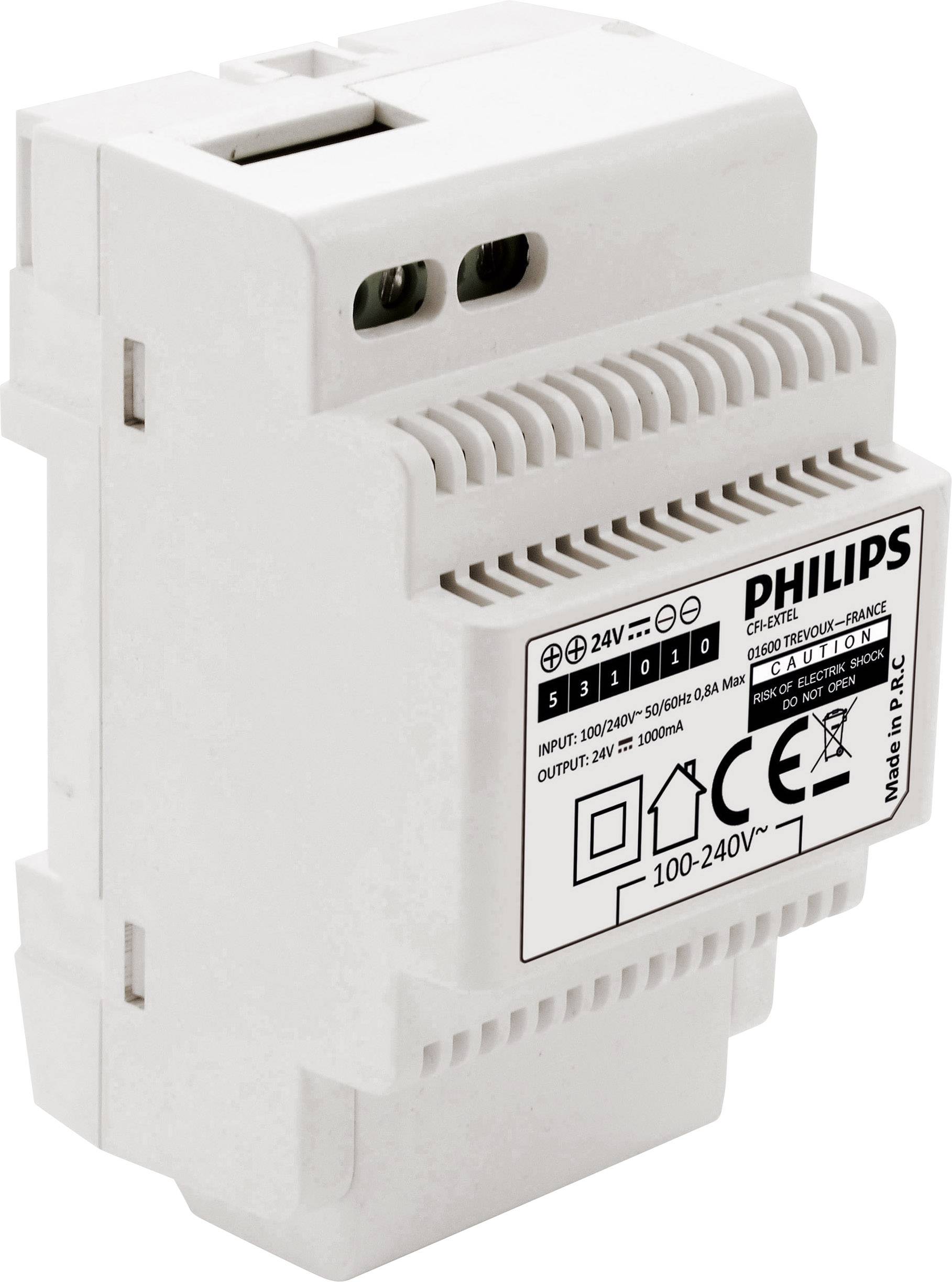 Philips Video-porttelefon DIN-skena nätaggregat Vit