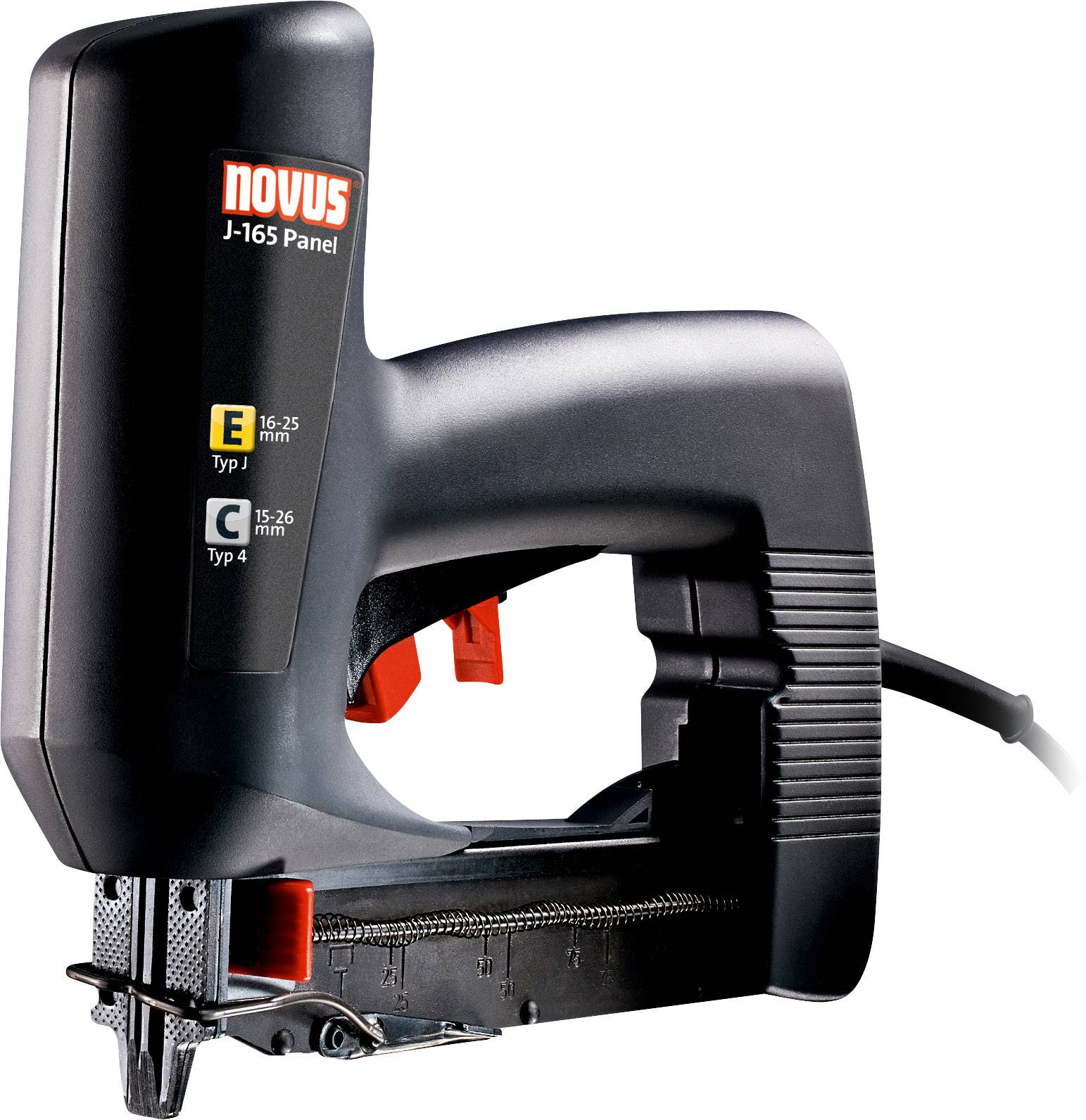 Novus Tools J 165 Panel 110033041 Häftpistol elektrisk Klammertyp Typ 4 Klammerlängd 15 – 26 mm