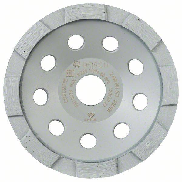 Bosch Accessories 2608601573 Sliphuvud Standard for Concrete Diameter: 12.5 cm 1 st