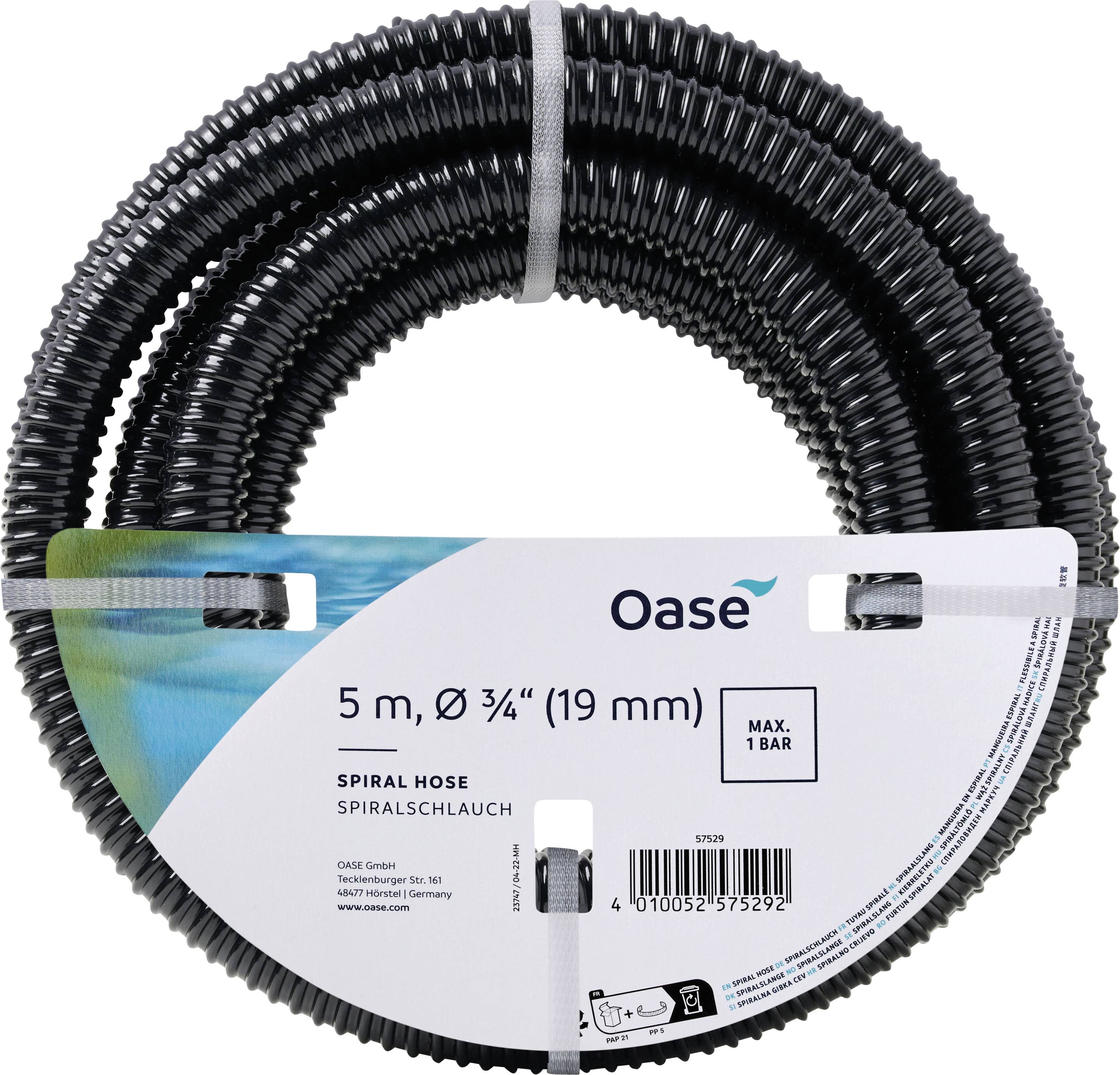 Oase 57529 Spiralslang (Ø) 20 mm 5 m