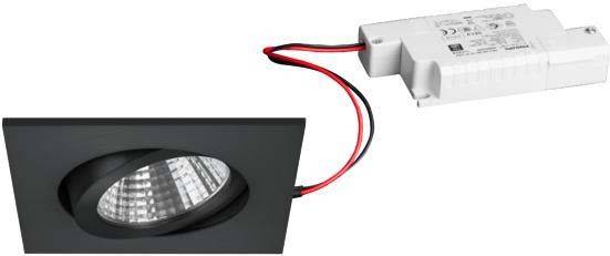 Brumberg 39364083 39364083 LED-inbyggnadsbelysning LED 7 W Svart