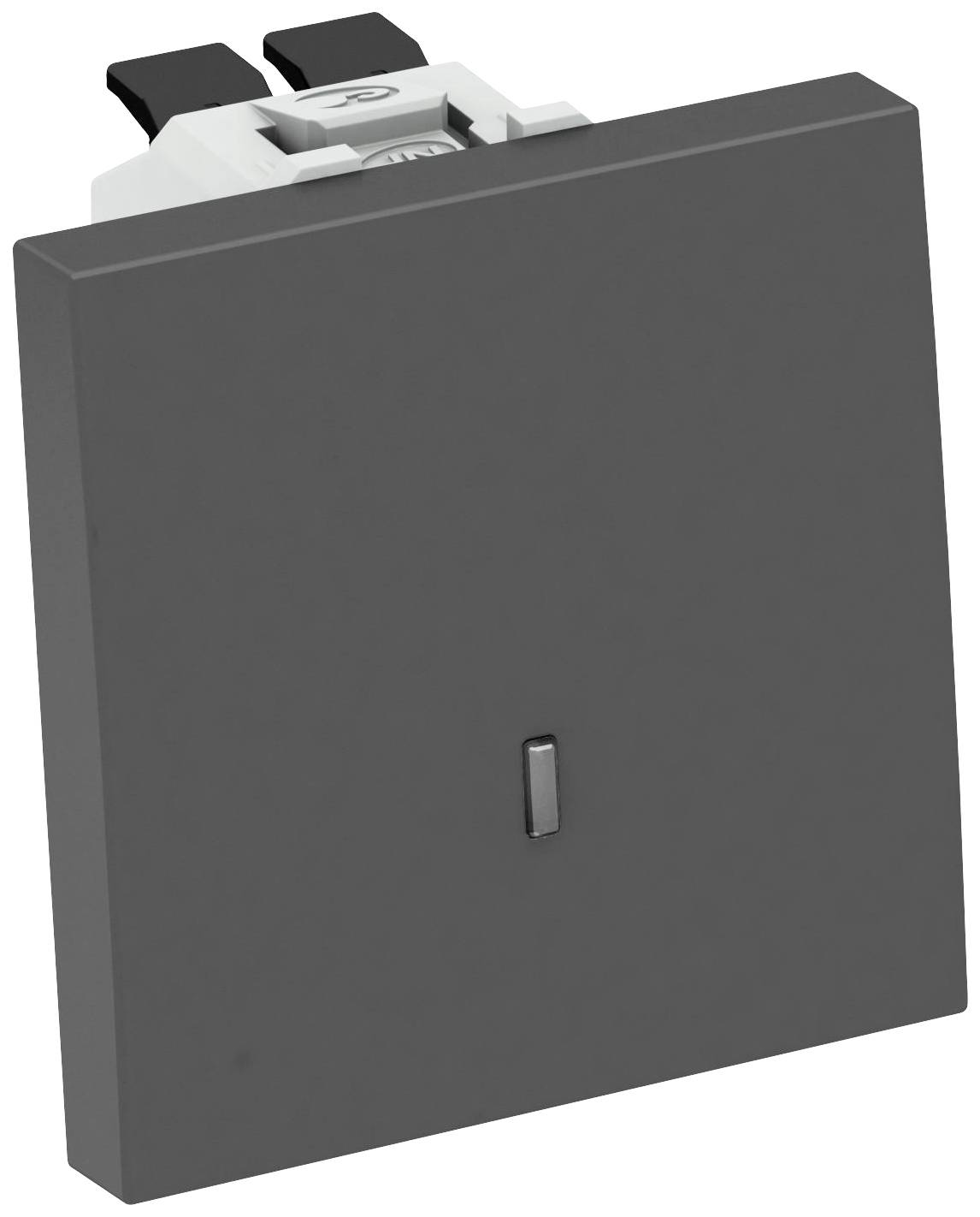 OBO Bettermann 6120940 Apparatkanal Switch (B x H x D) 45 x 45 x 36 mm 1 st Svart, Grå
