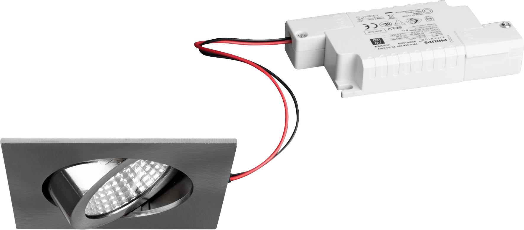 Brumberg 39365153 39365153 LED-inbyggnadsbelysning LED 6 W Nickel