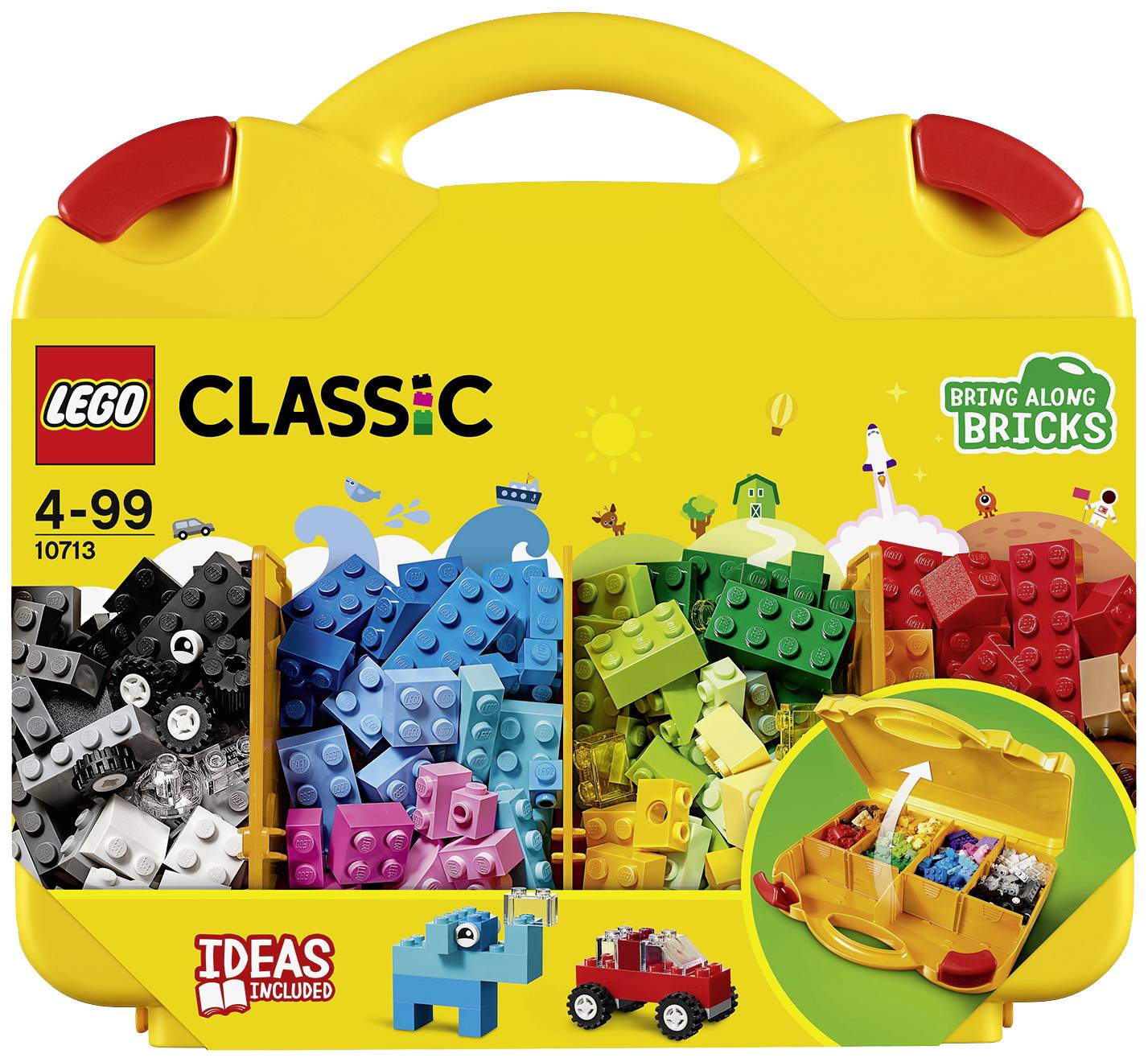 10713 LEGO® CLASSIC Klossar fantasiväska – sortera efter färger