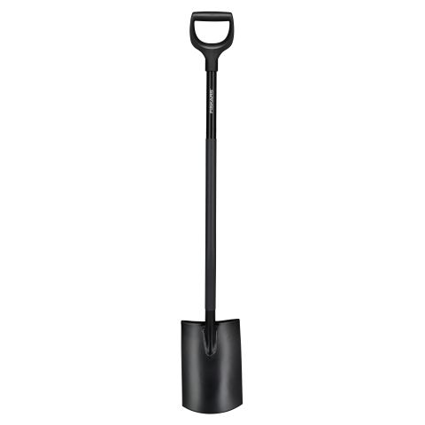 Fiskars Comfort 1067514 Spade halvrund, svart