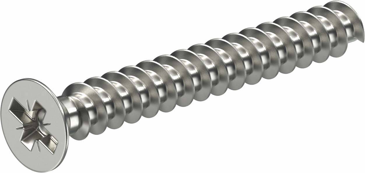 OBO Bettermann 2003270 Enhetsskruv 3 mm 25 mm PlusMinus Stål förzinkad 100 st