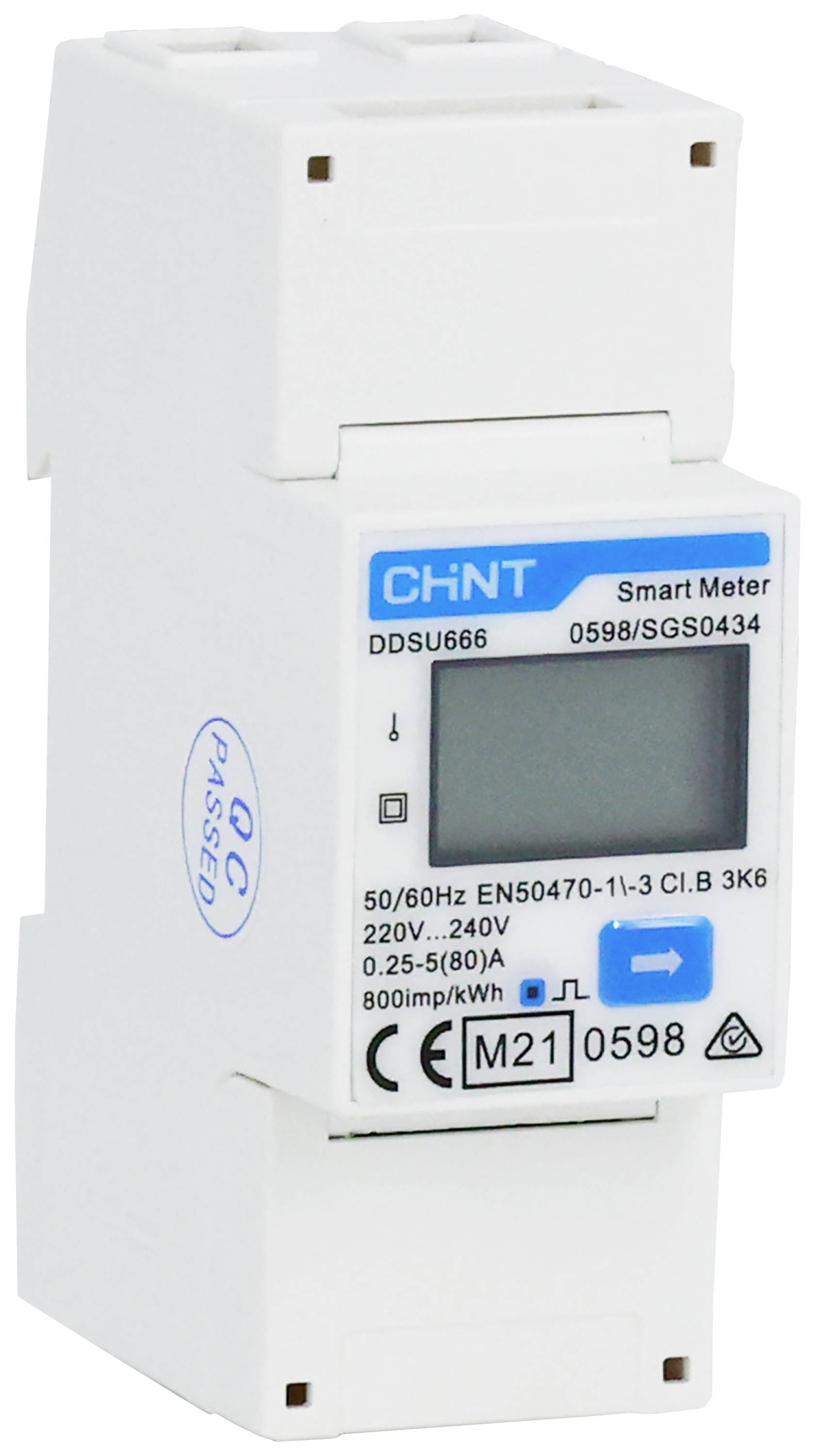 Chint G DDSU666 220/230V 5(80)A RS485 2P MID 313271 Elmätare digital MID-konform: Ja 1 st