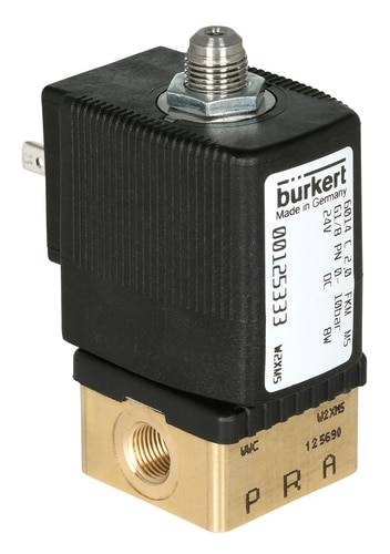 Bürkert Direktstyrd ventil 125348 6014 24 V/DC Kapslingsmaterial Mässing Tätningsmaterial FKM 1 st