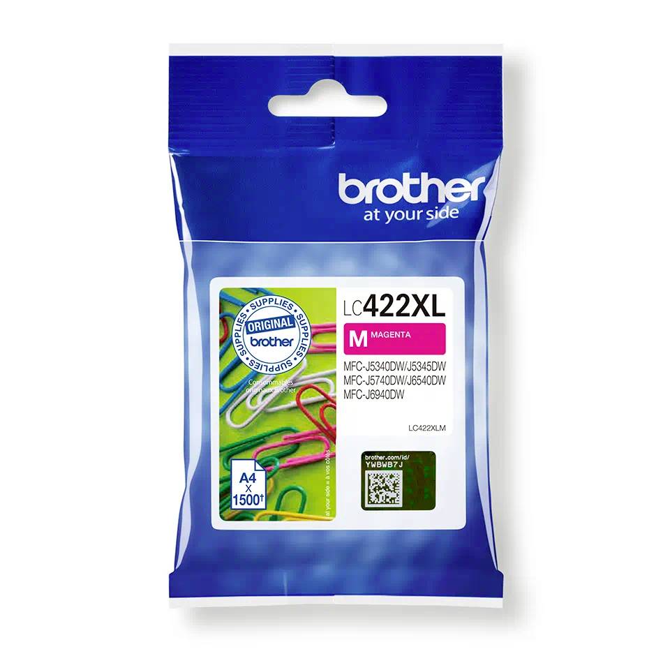 Brother Bläck LC-422XLM Original Magenta LC422XLM