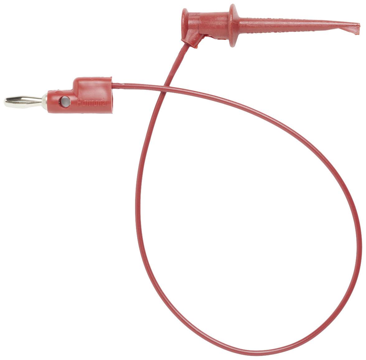 Pomona Electronics 3782-24-2 Mätledning Laminerade stickdon 4 mm Krokodilklämmor 0.60 m Röd 1 st