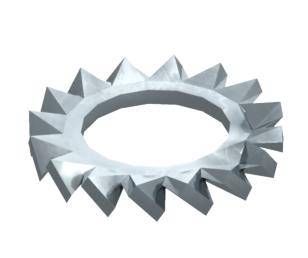 OBO Bettermann DIN 6798 A M6 G 3404064 Tandad bricka Inre diameter: 6.4 mm M6 DIN 6798 Stål 100 st