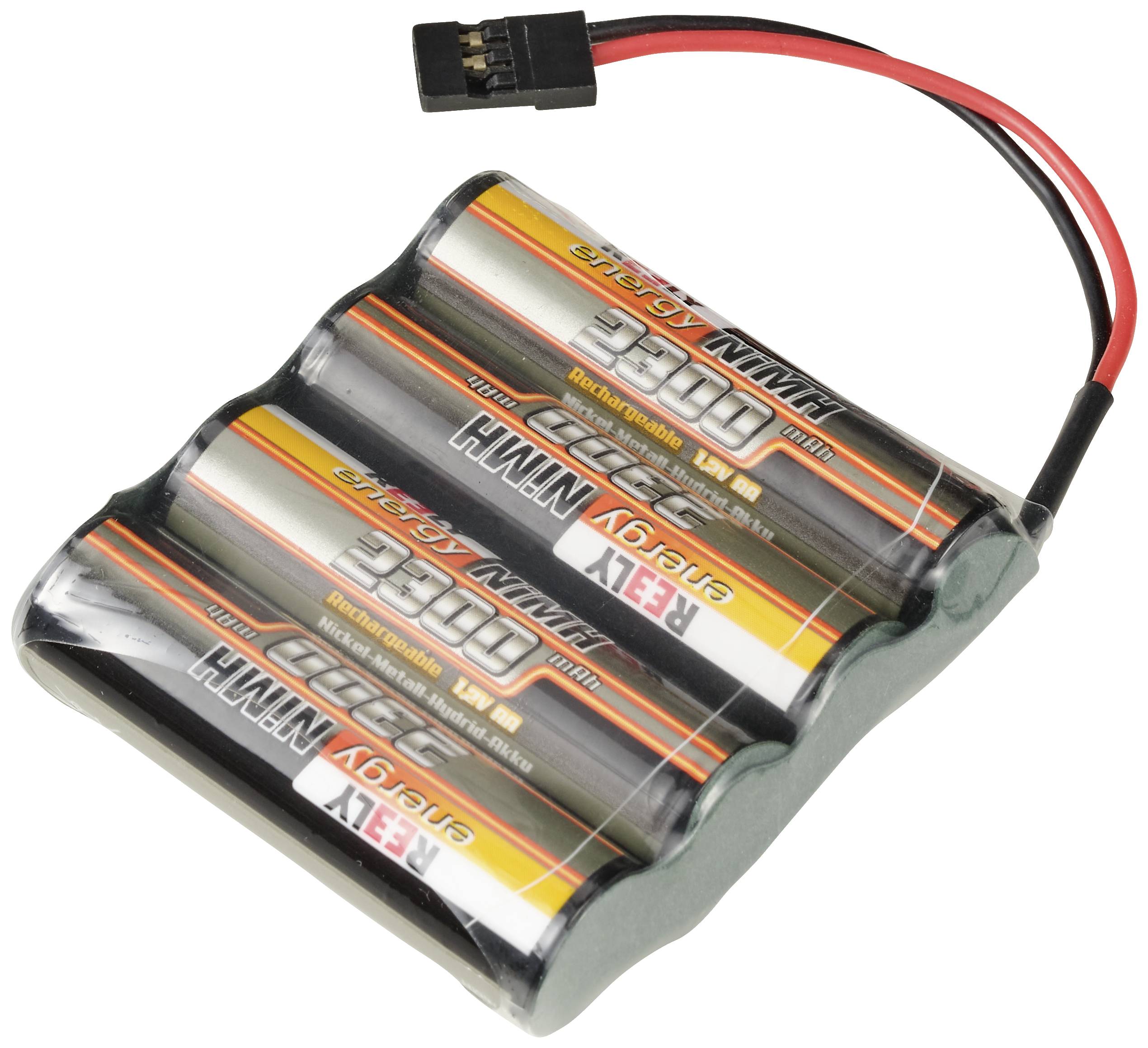 Reely RC Batteripack (NiMh) 4.8 V 2300 mAh Antal celler: 4 AA (R6) Sida vid sida JR anslutning