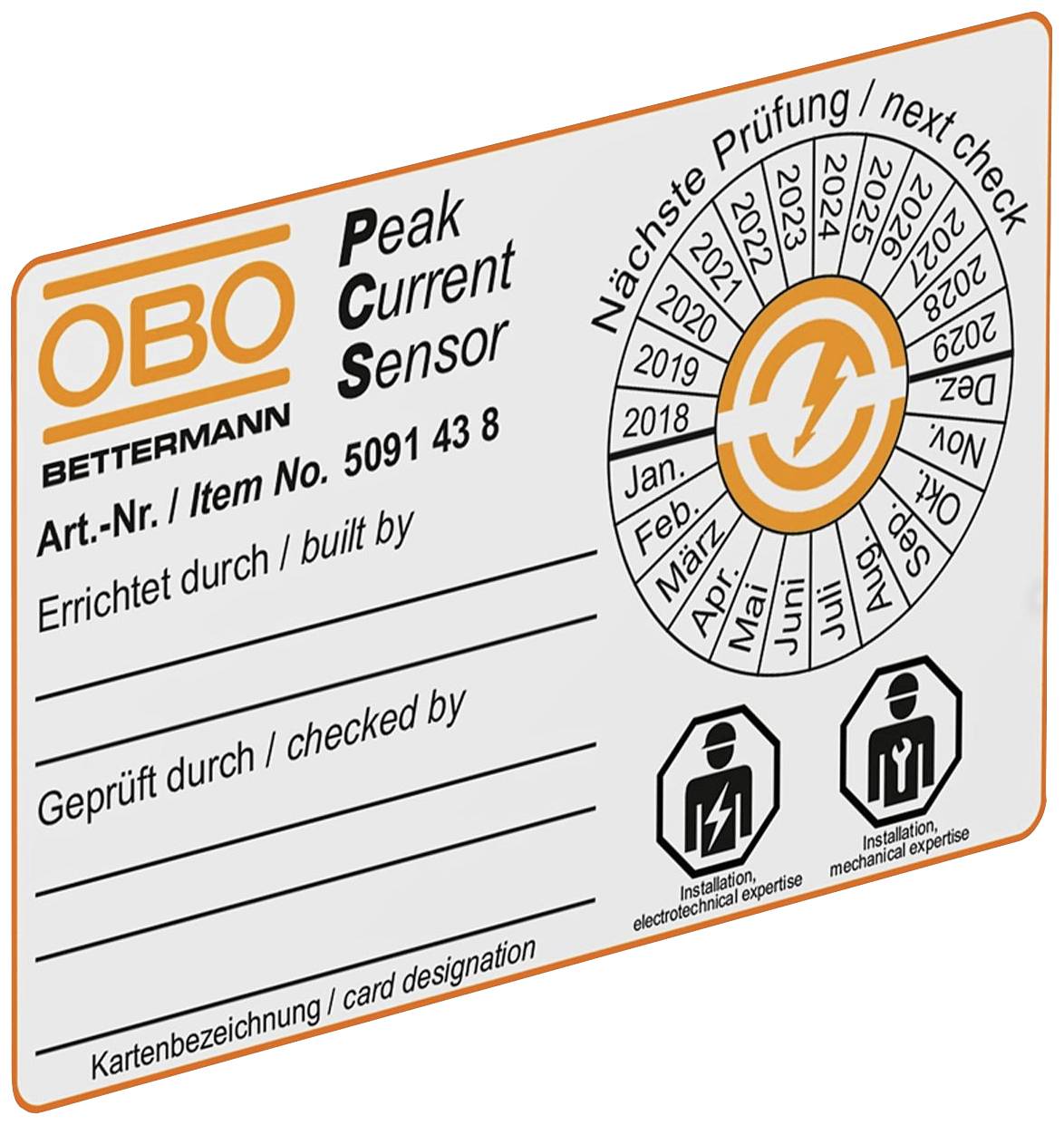 OBO Bettermann 5091438 PCS (VE10) Magnetkort 1 st