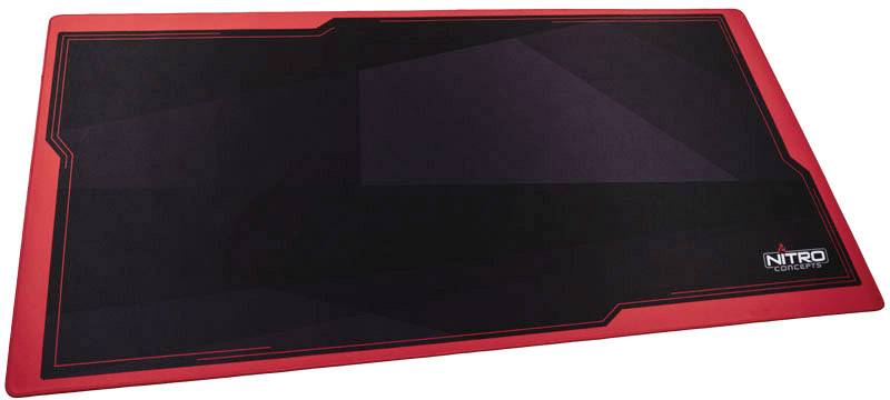 Nitro Concepts DM16 Svart, Röd (B x H x D) 1600 x 3 x 800 mm