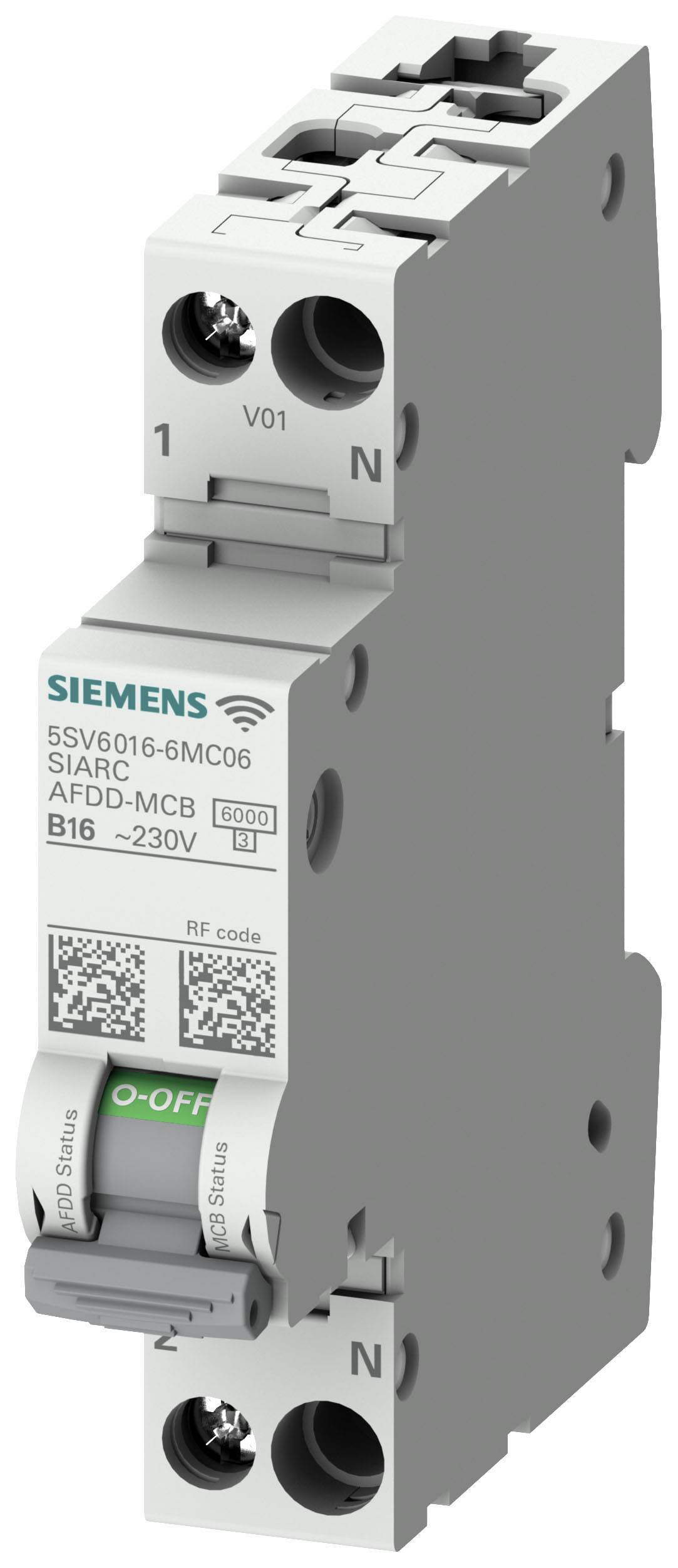 Siemens 5SV60167MC10 5SV6016-7MC10 Ljusbågsskydd 2-polig 10 A