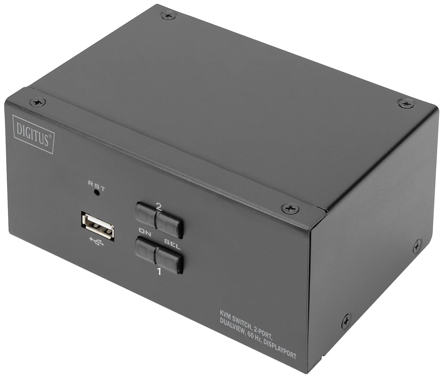 Digitus DS-12862 2 Port KVM-switch Display-Port 3840 x 2160 Pixel