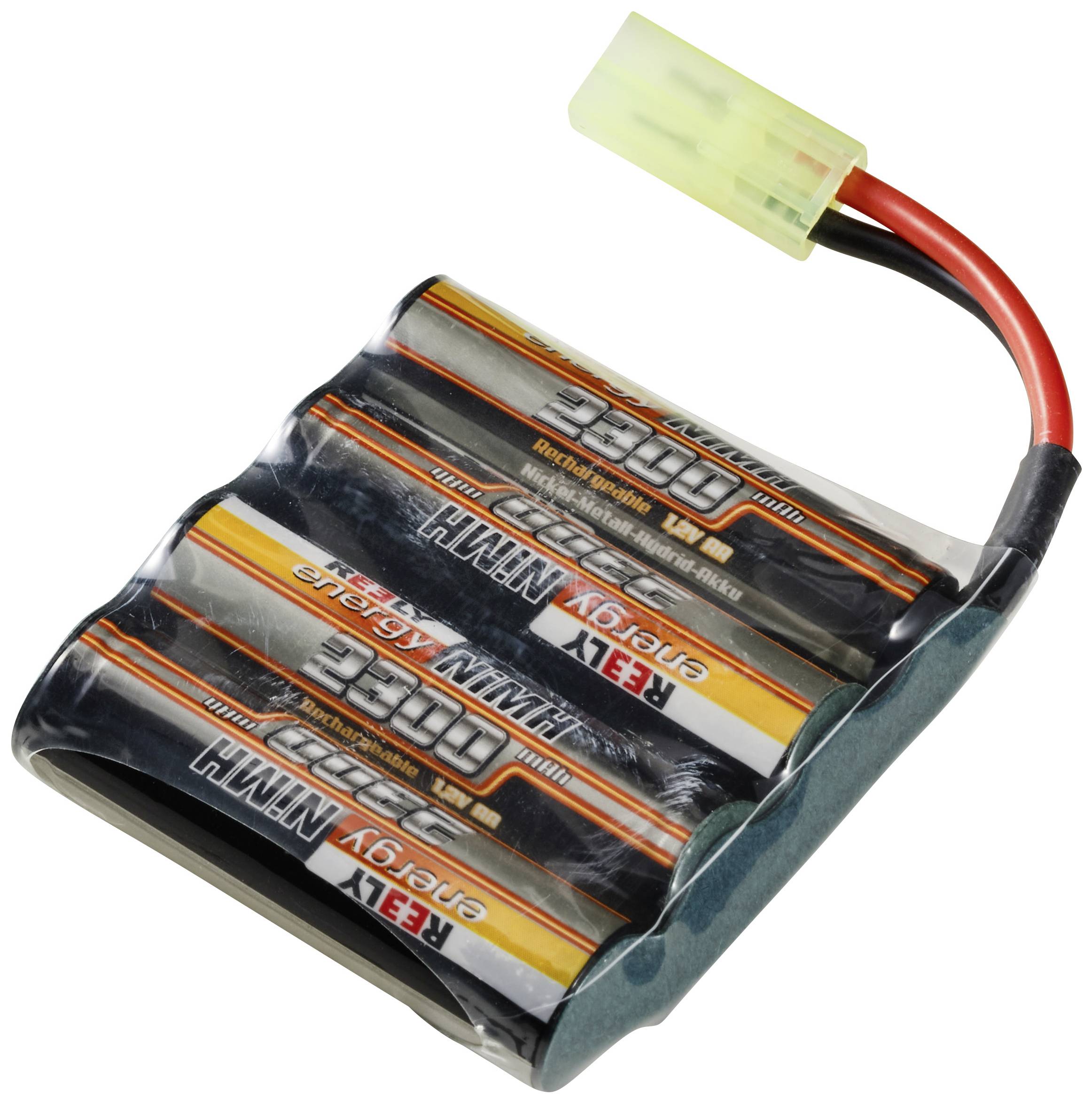 Reely RC Batteripack (NiMh) 4.8 V 2300 mAh Antal celler: 4 AA (R6) Sida vid sida Mini-Tamiya