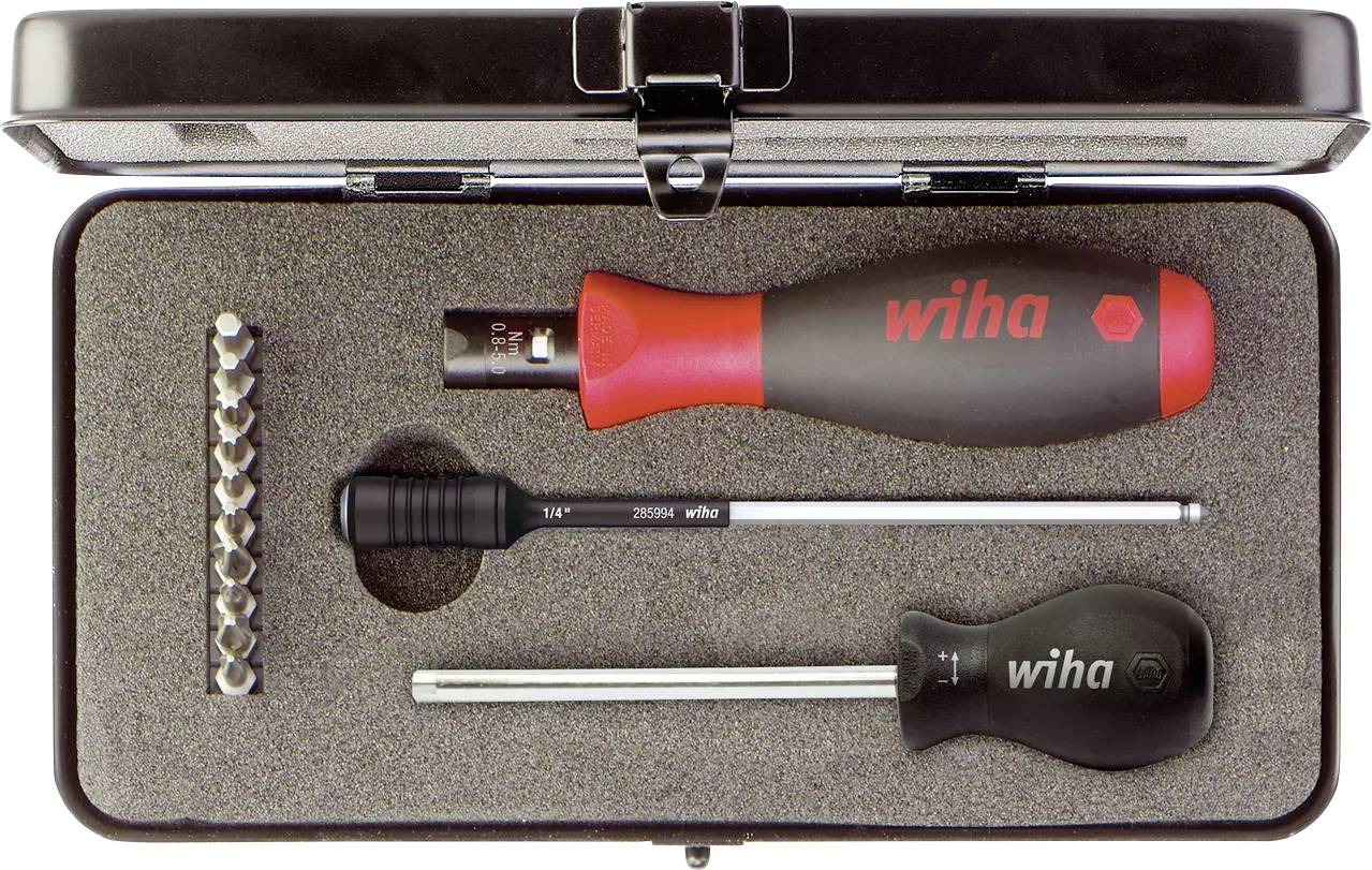 Wiha Verkstad Vridmomentskruvmejsel-set 13 delar 1 – 5 Nm