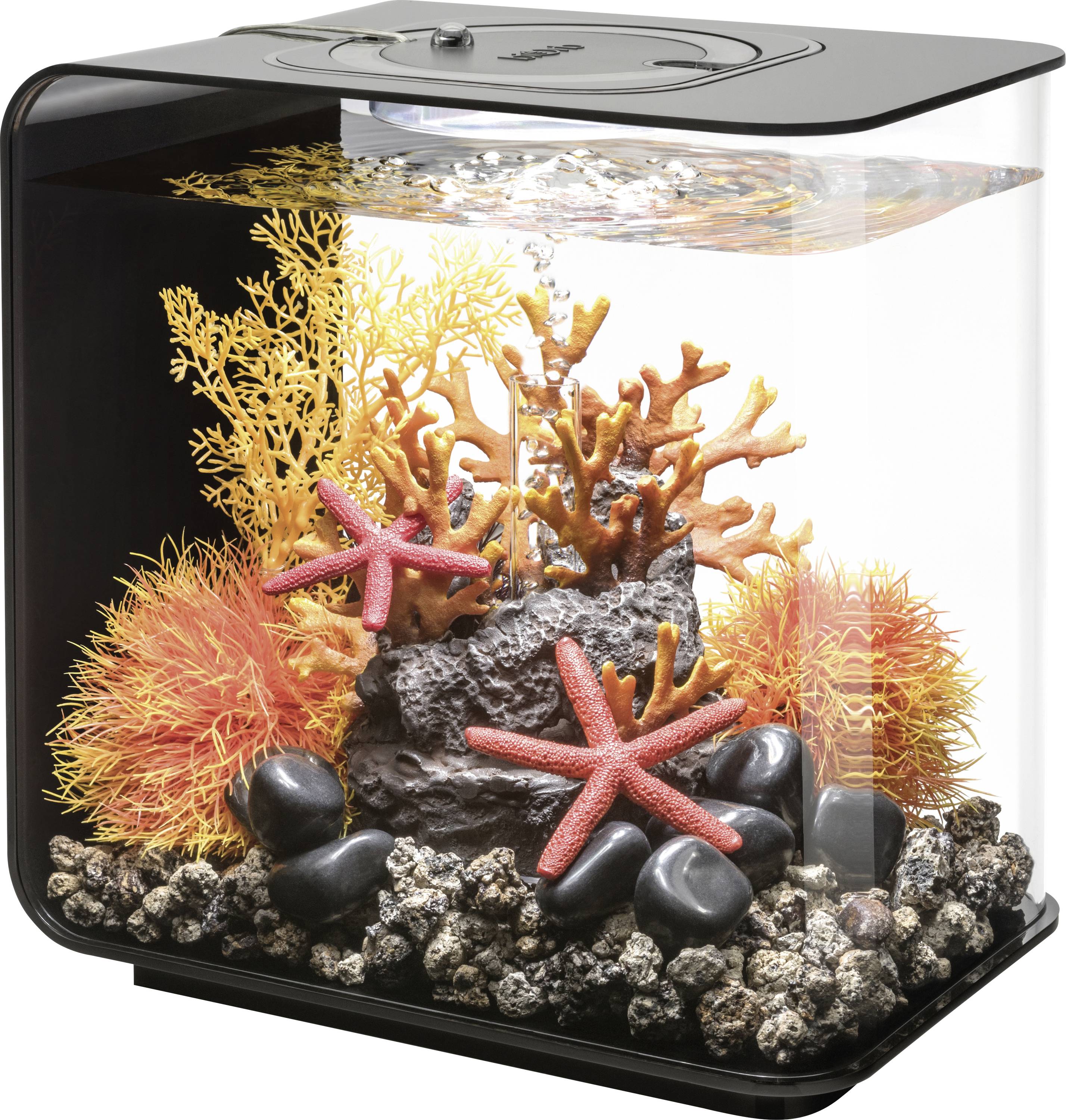Oase 72029 biOrb FLOW 15 LED schwarz Akvarium 15 l med LED-belysning