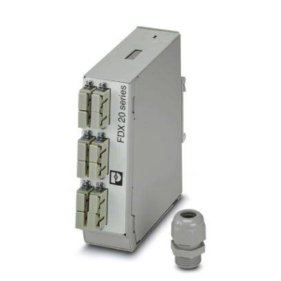 Phoenix Contact FOC-FDX20-PP-SCD6-MM Fiberoptiska splittbox SC Obestyckad