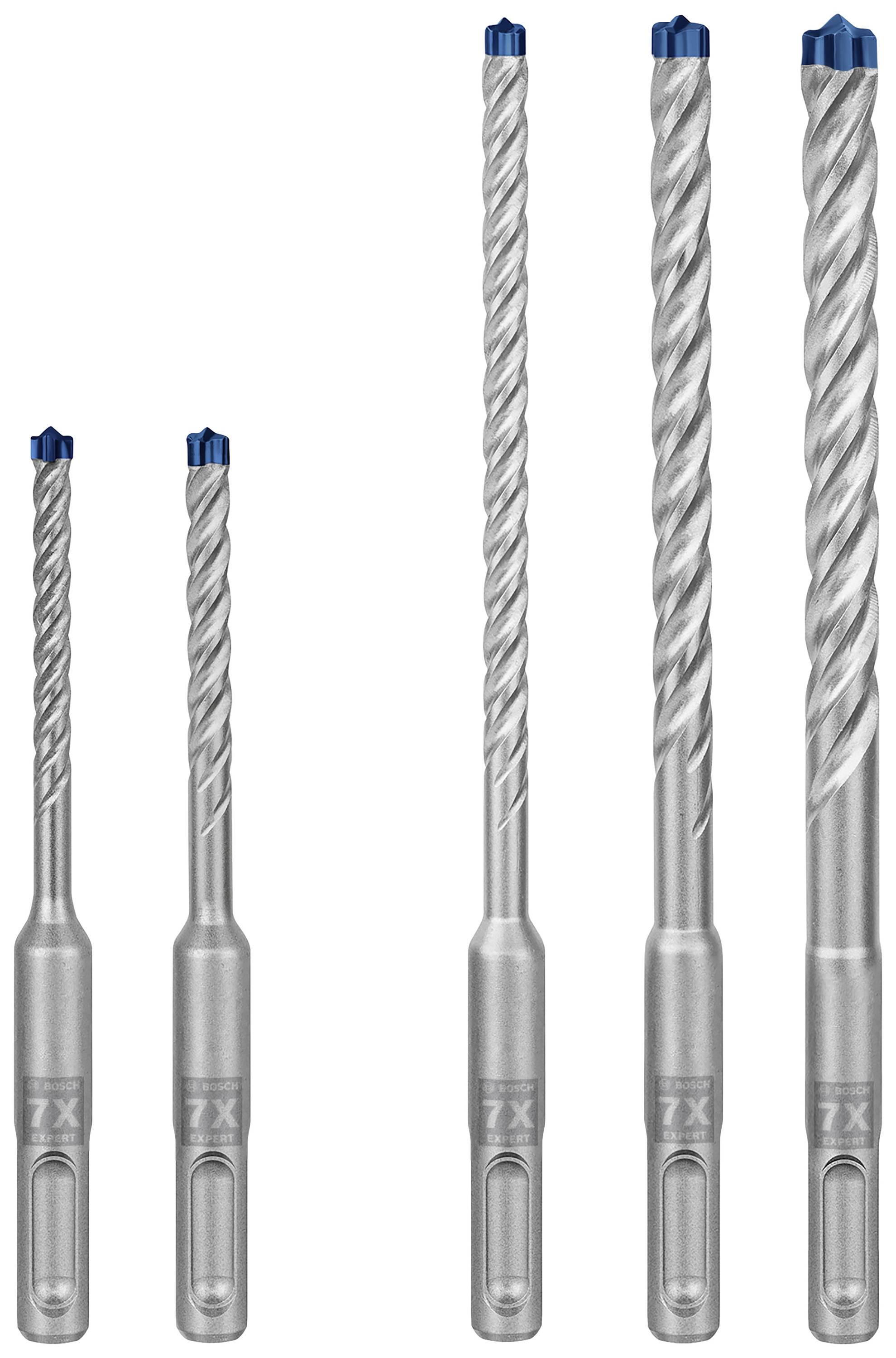 Bosch Accessories EXPERT SDS plus-7X 2608900197 Volframkarbid Borrhammare 5 delar 5 mm, 6 mm, 8 mm, 10 mm SDS-Plus 5 st