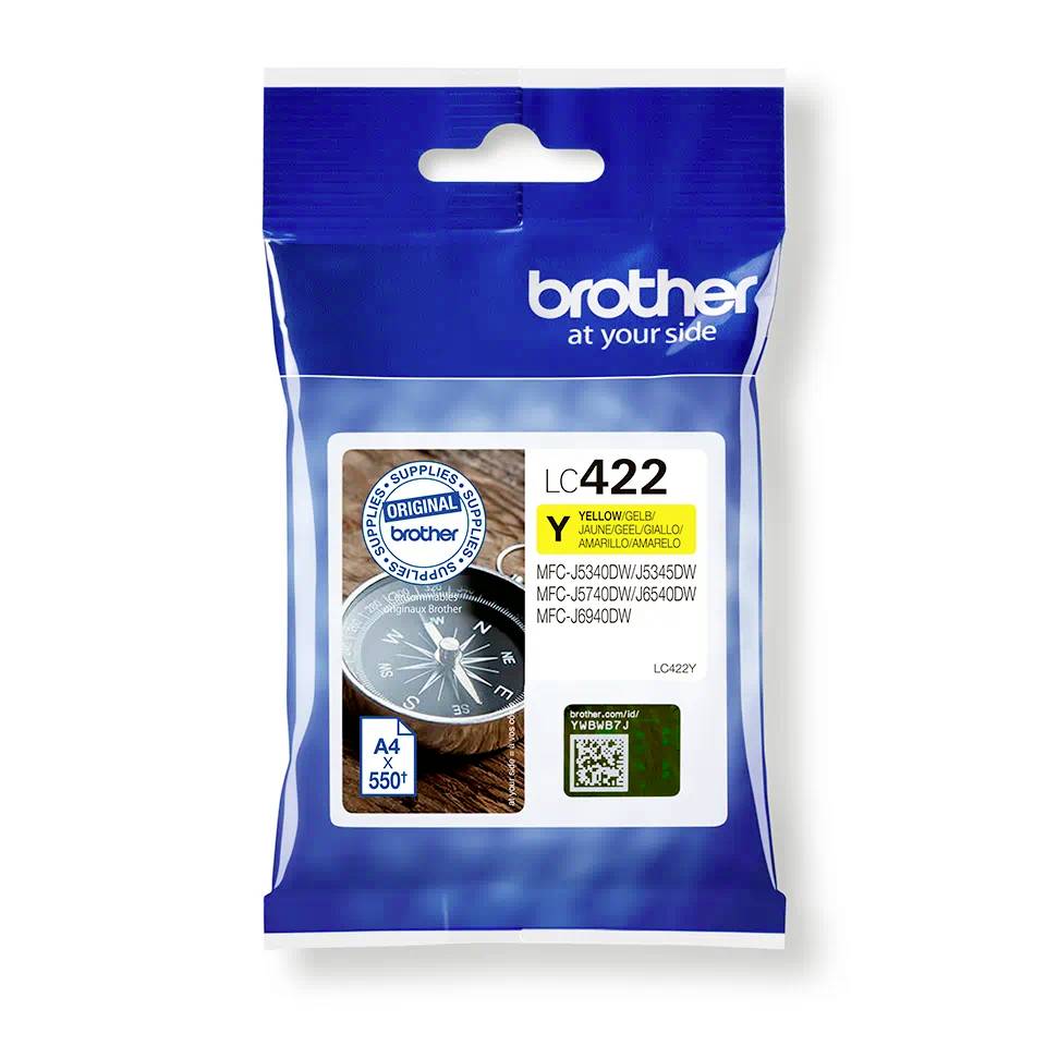 Brother Bläck LC-422Y Original Gul LC422Y