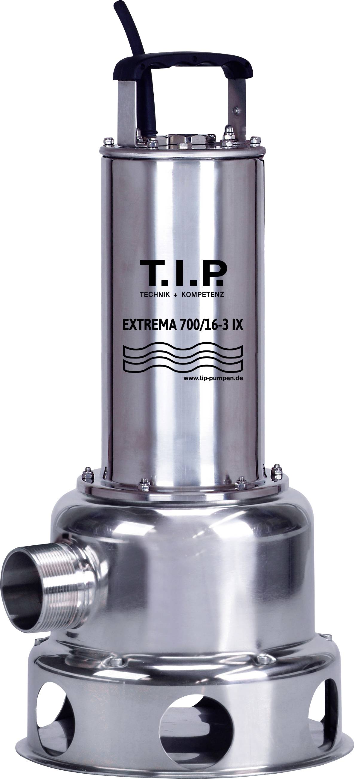 T.I.P. – Technische Industrie Produkte 30275 EXTREMA 700/16-3 IX Smutsvattenpump dränkbar 42000 l/h 16 m