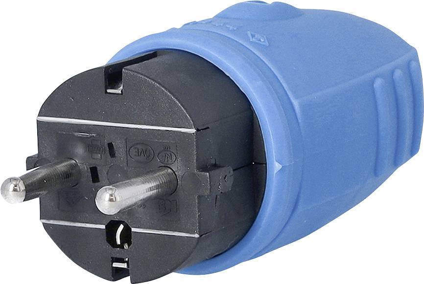 AS Schwabe 62401 Stickpropp Gummi 230 V Blå IP44